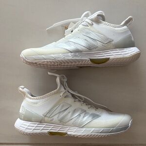Adidas Adizero Ubersonic 4 White Tennis Sneakers